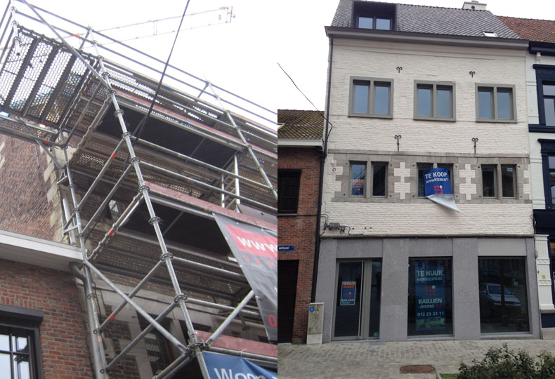 Algemene gevel -en restauratiewerken - buitenpleisterwerken